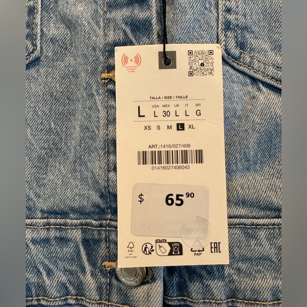 NWT Zara Denim Dress - Picture 4 of 5
